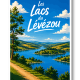 Affiche Les Lacs du Lévézou