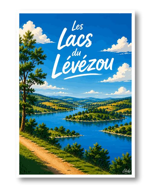Affiche Les Lacs du Lévézou