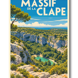 Affiche Massif de la Clape