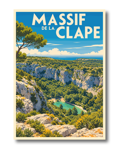 Affiche Massif de la Clape