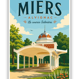 Affiche Miers-Alvignac – La source Salmière