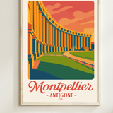 Affiche Montpellier Antigone