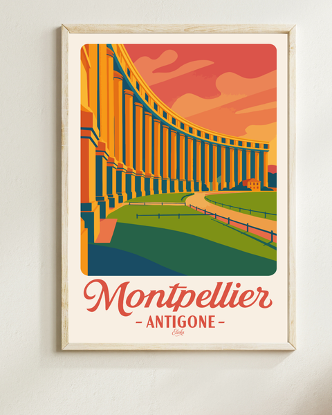 Affiche Montpellier Antigone
