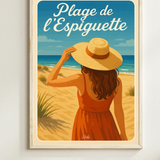 Affiche Plage de l'Espiguette