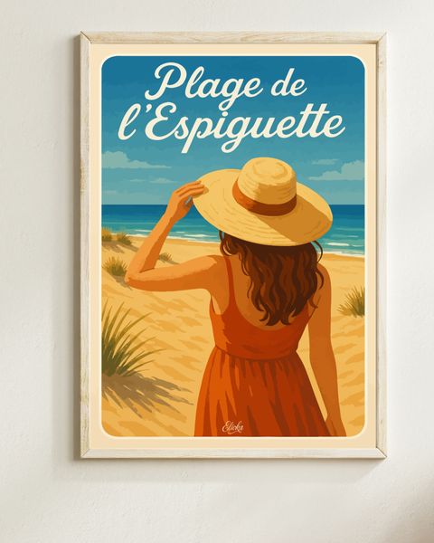 Affiche Plage de l'Espiguette