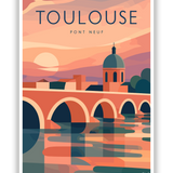 Affiche Pont Neuf Toulouse Toulouse