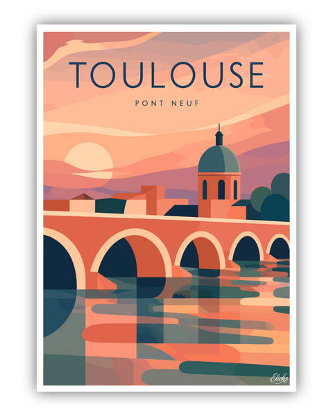 Affiche Pont Neuf Toulouse Toulouse