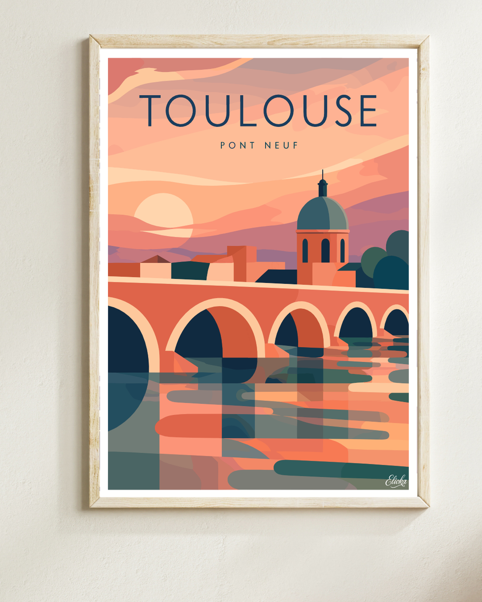Affiche Pont Neuf Toulouse Toulouse