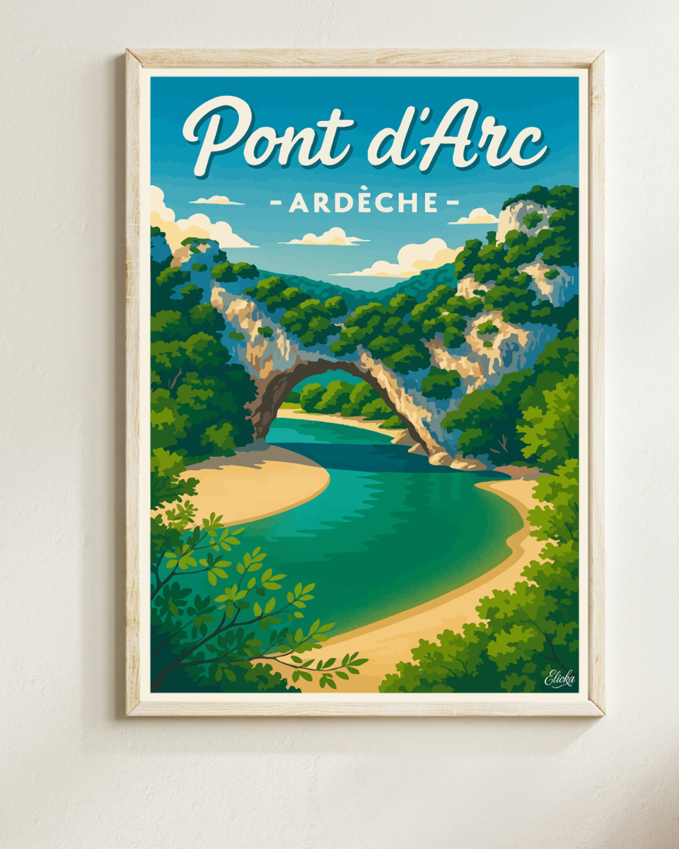 Affiche Pont d'Arc Ardèche