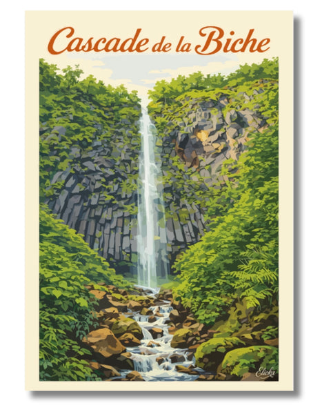 Affiche Cascade de la Biche