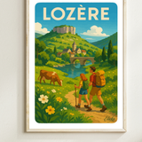 Randonnee dans la vallee Lozerienne
