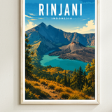 Rinjani Indonésie Affiche