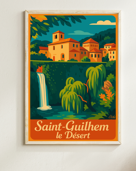 Affiche Saint-Guilhem-le-Désert