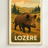 Sanglier sauvage Lozère