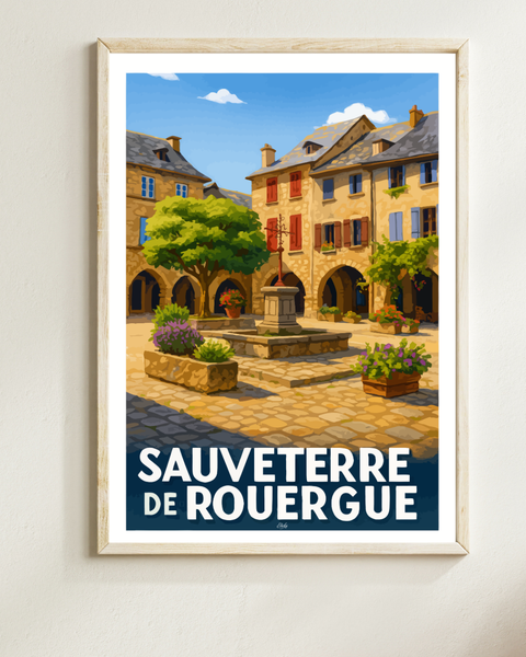 Affiche "Sauveterre de Rouergue"