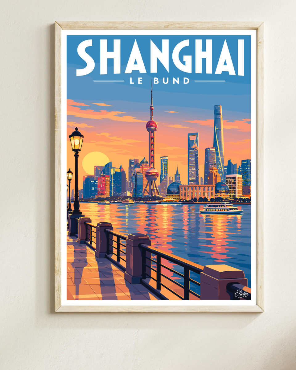 Affiche Shanghai - Le Bund