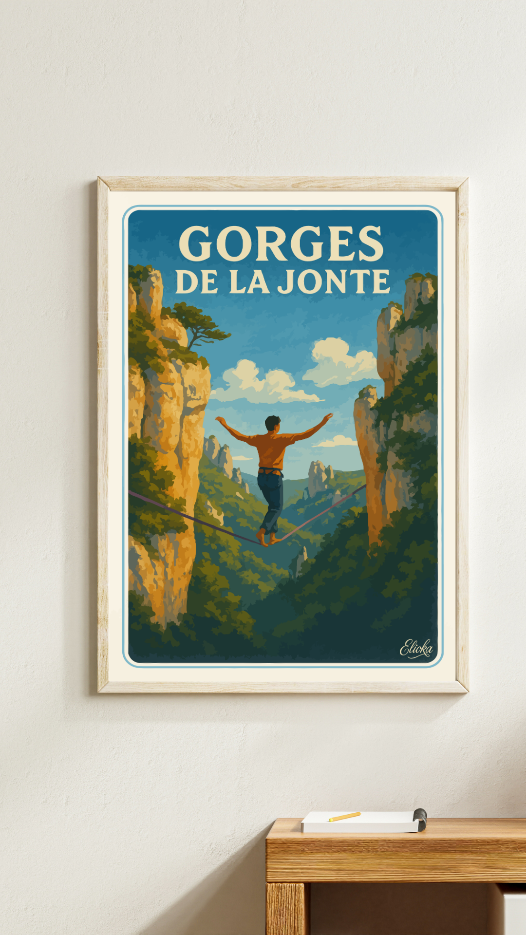 Slackline dans les Gorges de la Jonte