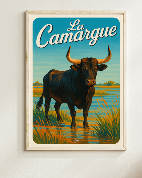 Affiche Taureau de Camargue