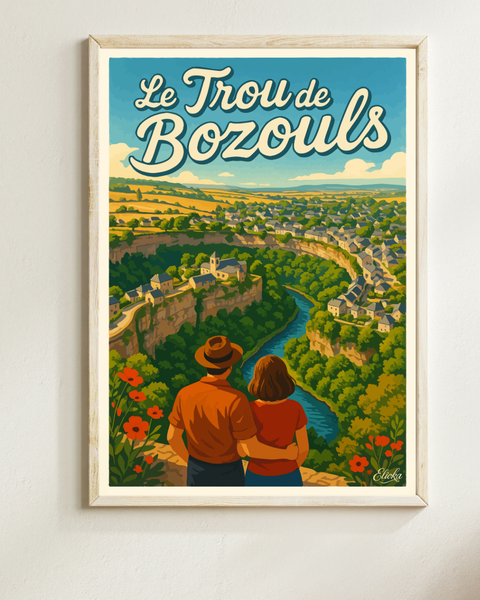 Affiche "Le Trou de Bozouls" Aveyron