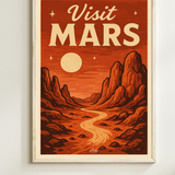 Affiche Visitez Mars