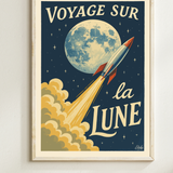Affiche Voyage sur la Lune