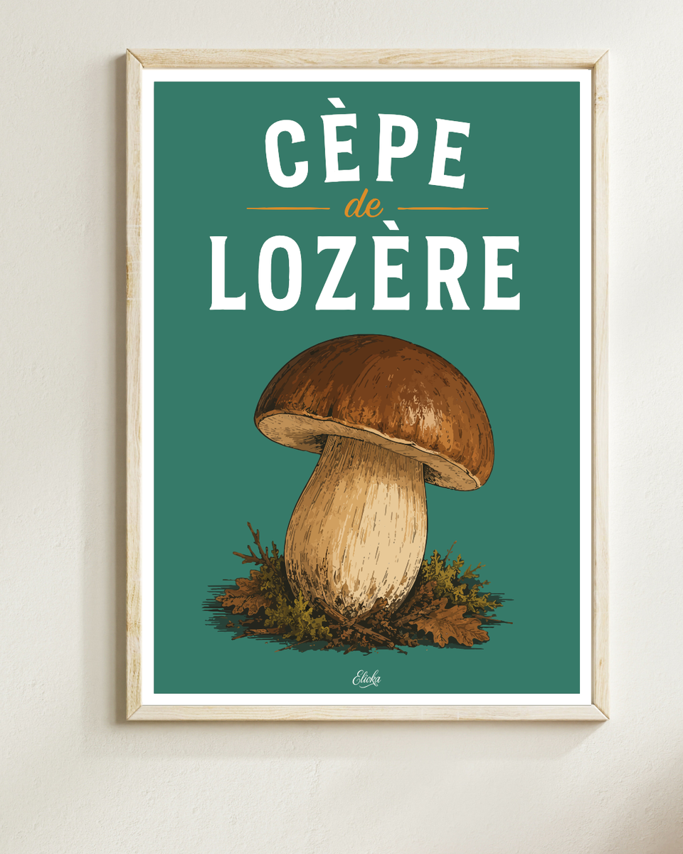 Affiche Cèpe de Lozère