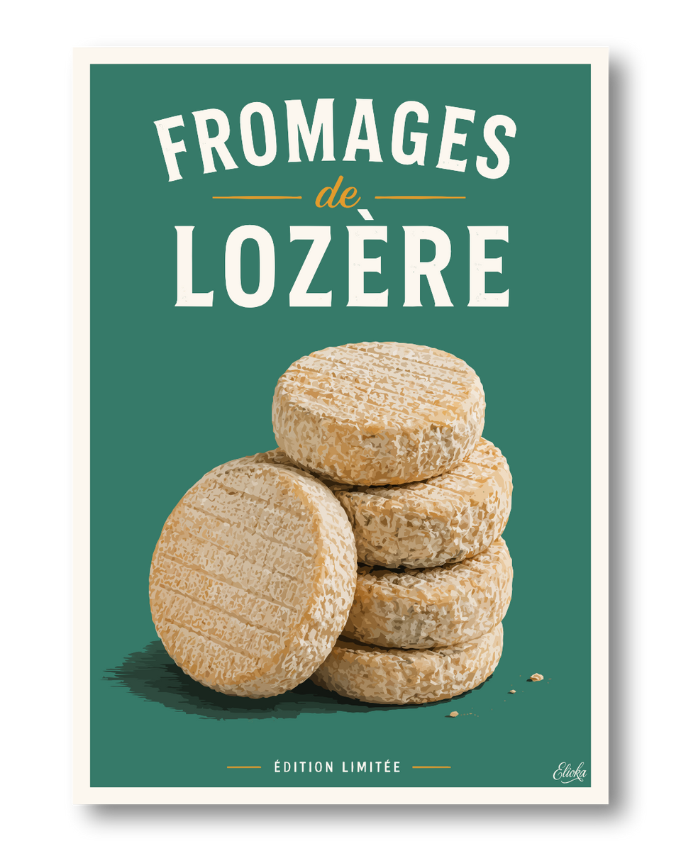 Affiche Fromages de Lozère