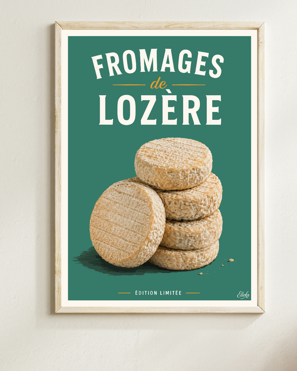 Affiche Fromages de Lozère