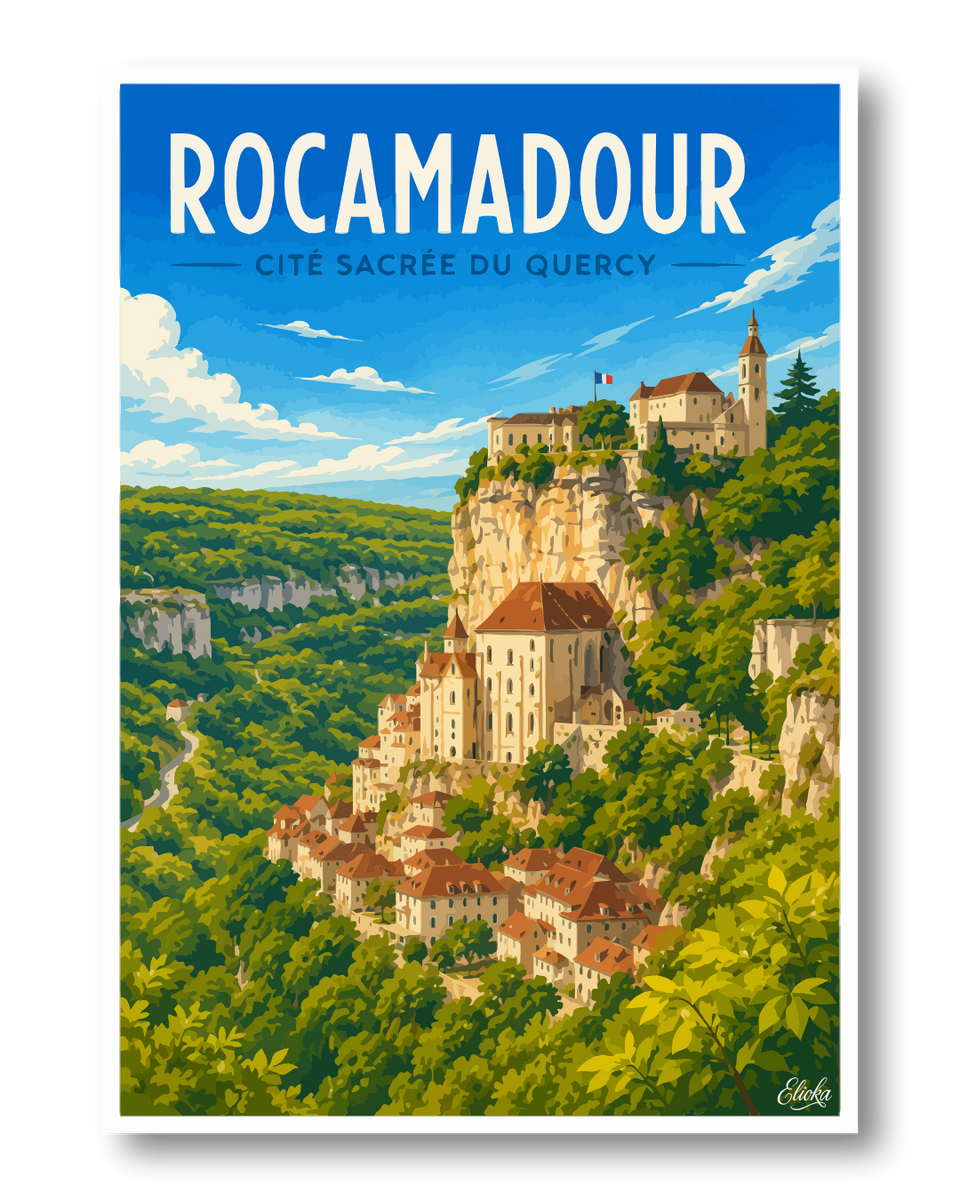 Affiche Saint Cirq Lapopie
