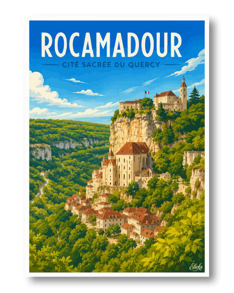 Affiche Saint Cirq Lapopie