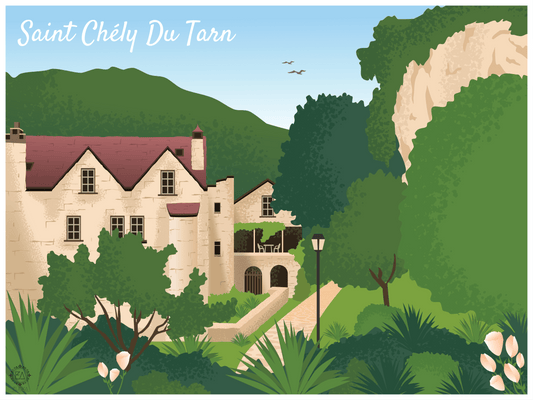 Carte Postale Saint Chély du Tarn - Vue du Moulin