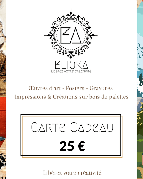 Cartes cadeaux Elioka