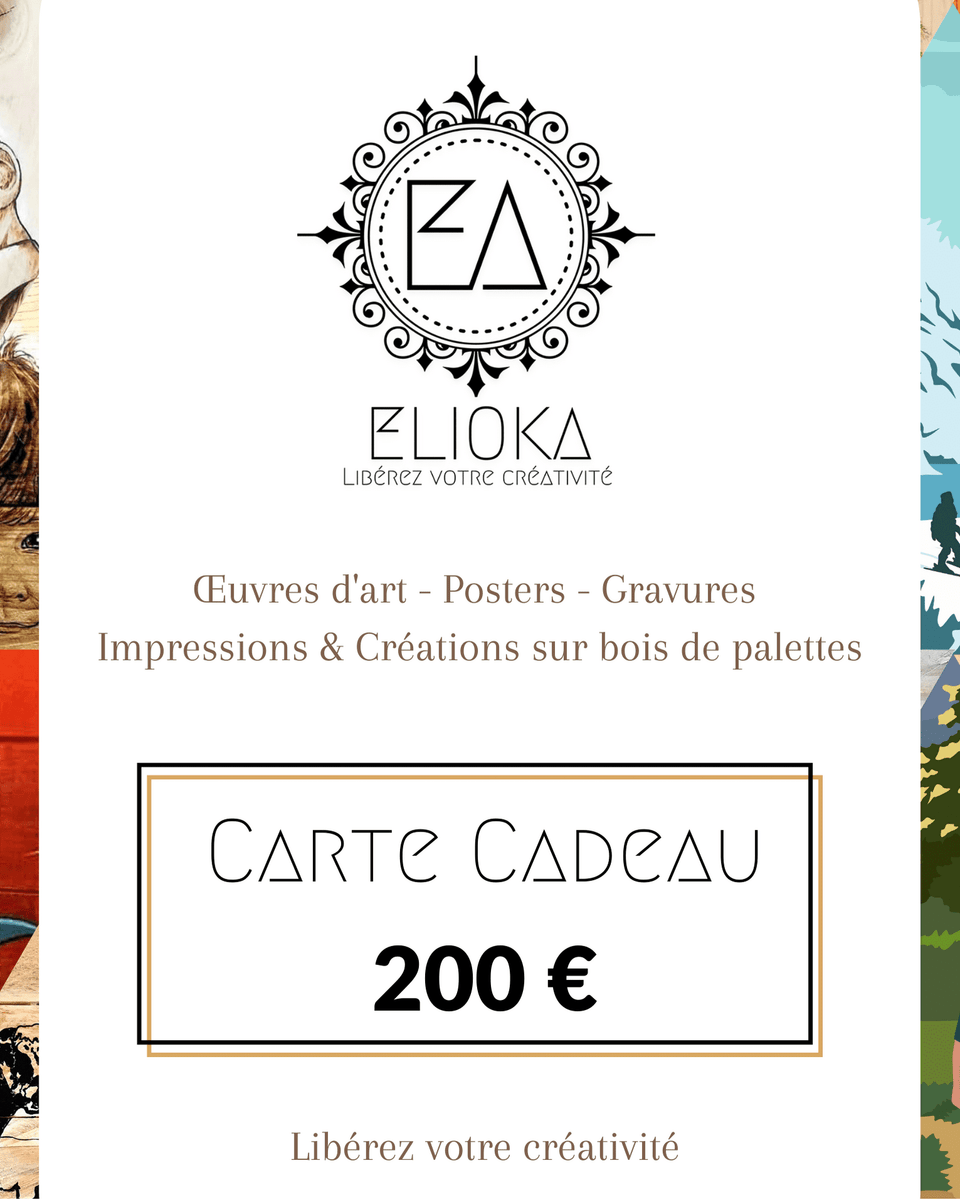 Cartes cadeaux Elioka