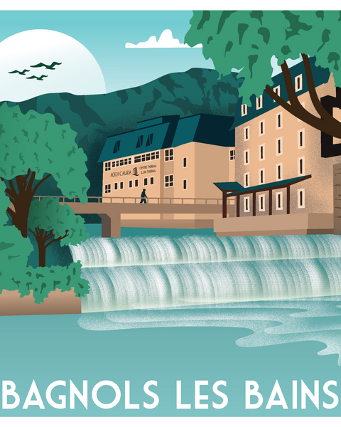 Carte Postale Bagnols les Bains