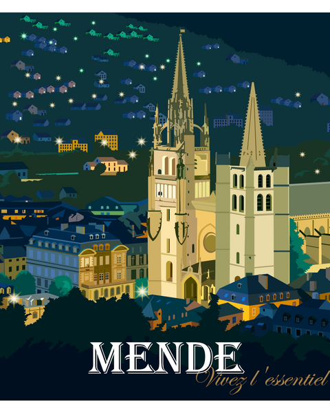 Carte Postale Mende