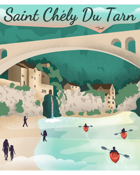 Carte Postale Saint Chély du Tarn
