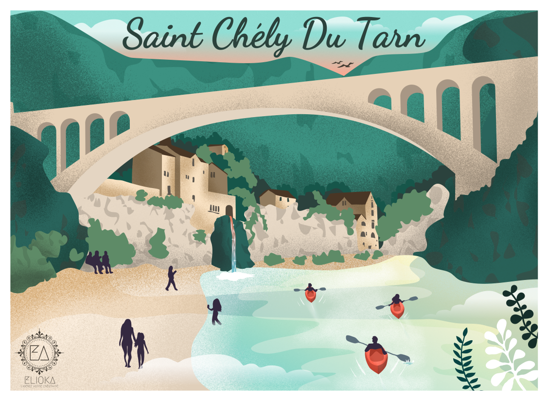 Carte Postale Saint Chély du Tarn